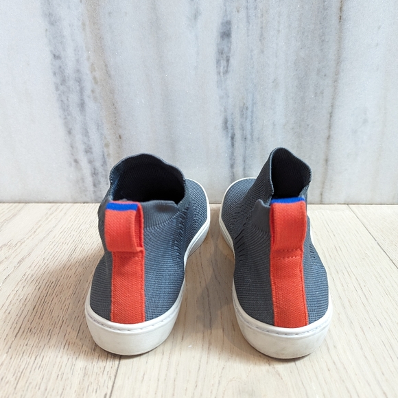 Rothys Chelsea size 6.5 grey and orange stripe authentic EUC - Picture 6 of 12